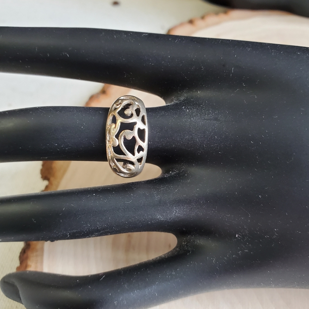 Sterling Silver 925 Filigree Ring